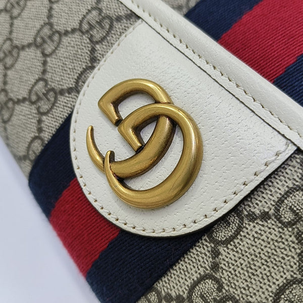 Ophidia Mini Monogram Coated Canvas Beige