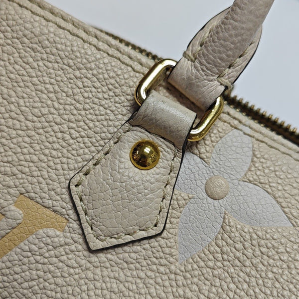 PAPILLON BB Monogram Calfskin Beige