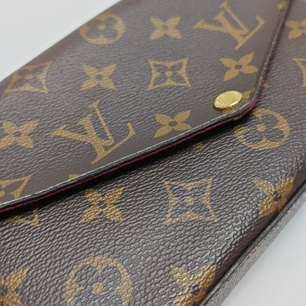 FÉLICIE Monogram Coated Canvas Brown