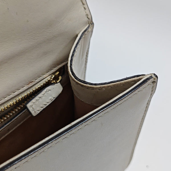 Sylvie Small Calfskin White