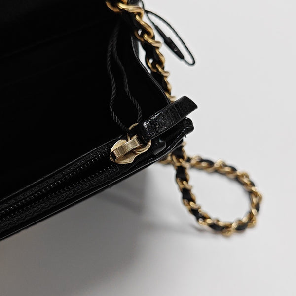 Quilted Calfskin Shoulder Bag Black