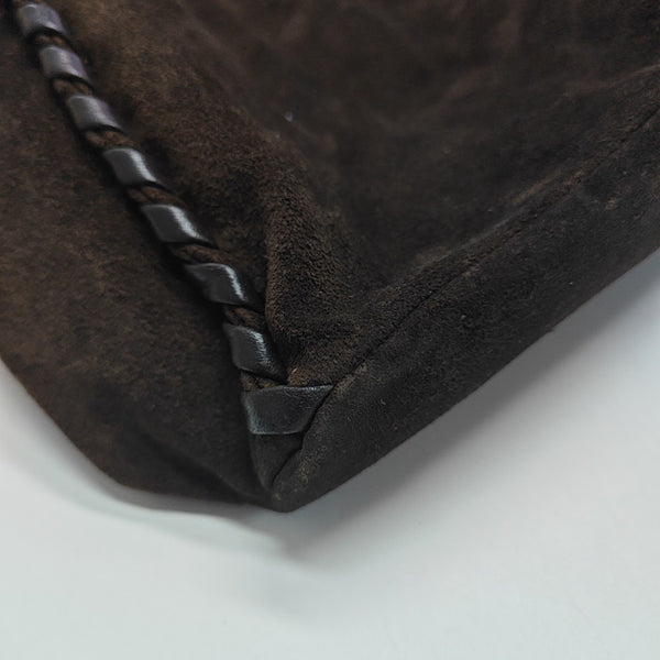 Suede Shoulder Bag Brown