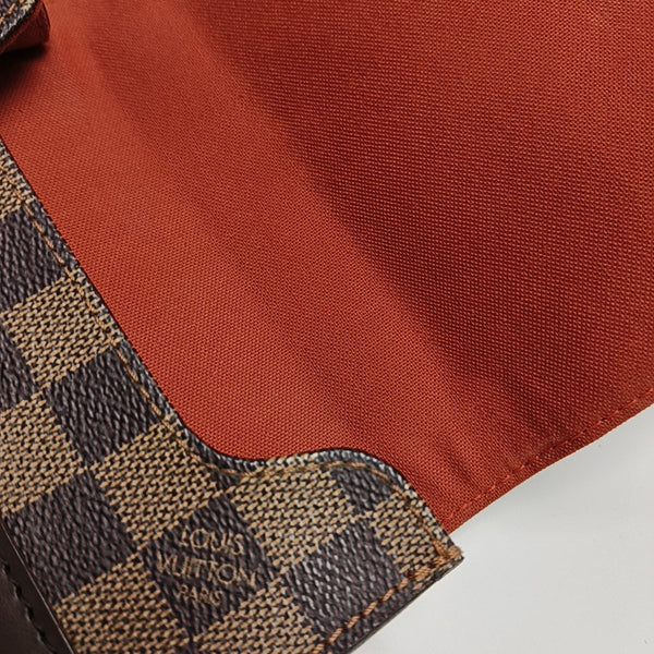 PORTOBELLO Damier Ebene Coated Canvas Brown