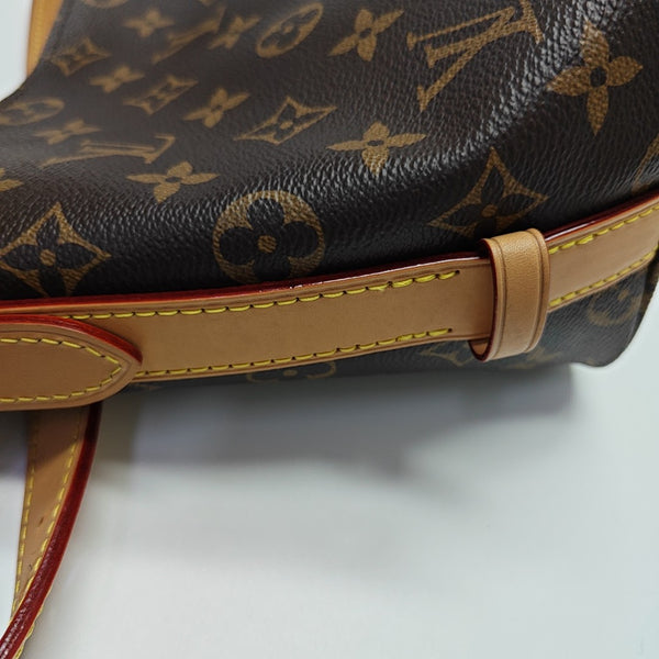 ALL IN BB Monogram Coated Canvas Brown