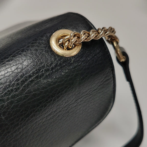 Interlocking G Small Calfskin Black
