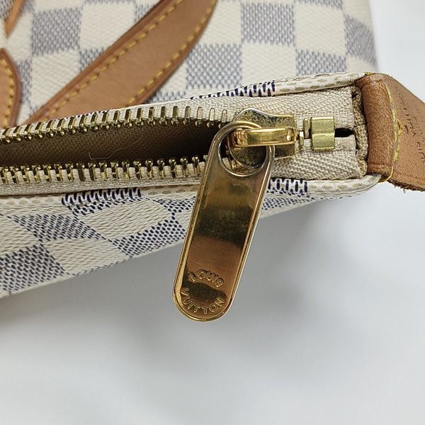 TOTALLY MM Damier Azur Coated Canvas White