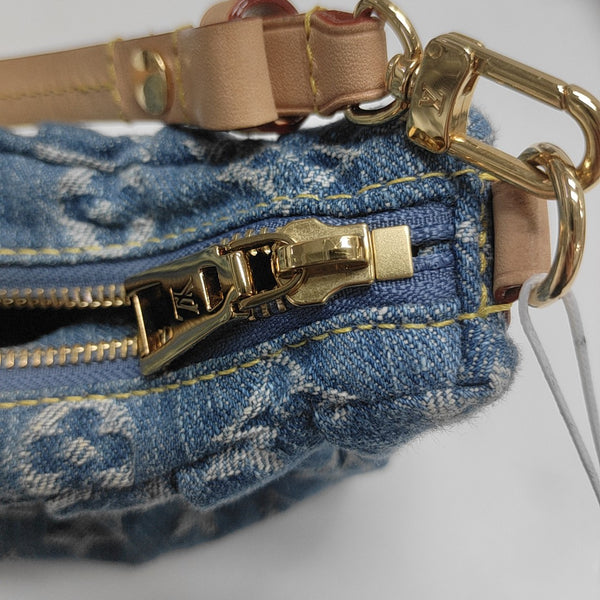 Pochette Valley Monogram Denim Blue