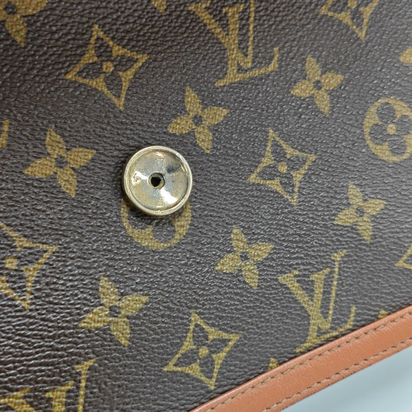 DAME GM Monogram Coated Canvas Brown