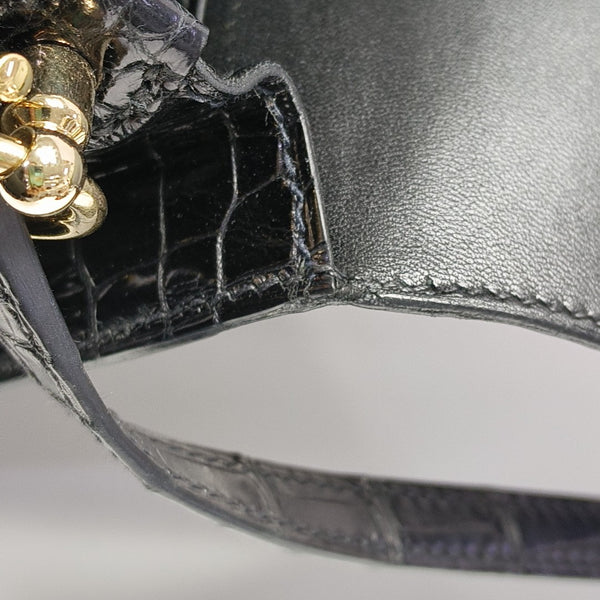 Roulis Mini Shiny Porosus Crocodile Black
