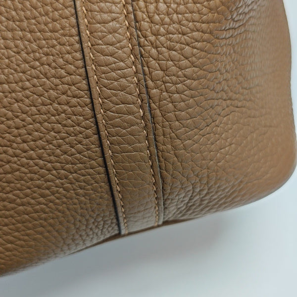 Authenticated pre-owned Picotin Lock 18 Clemence Brown - Bucket Bag at Looply