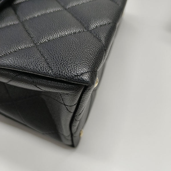 CLASSIC FLAP Quilted Grained Calfskin Black