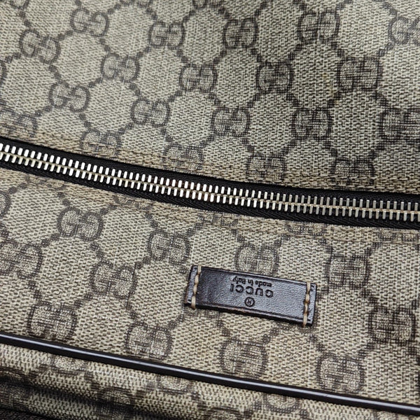 Monogram Coated Canvas Crossbody Bag Black