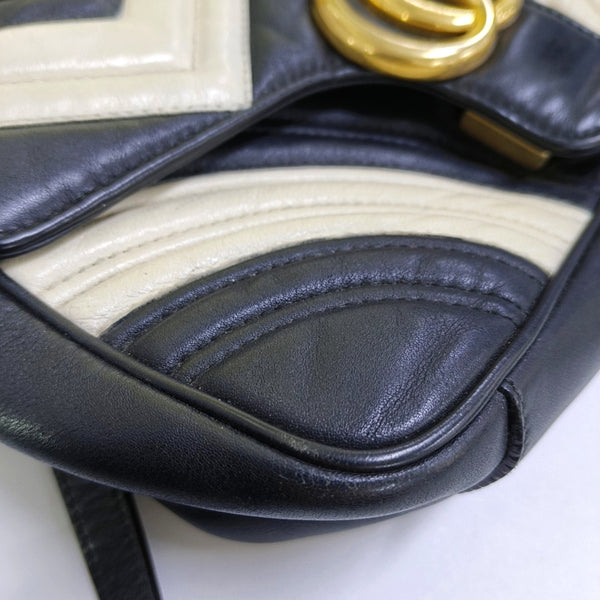 Authenticated pre-owned GG Marmont Medium Quilted Calfskin Multicolor - Crossbody Bag at Looply