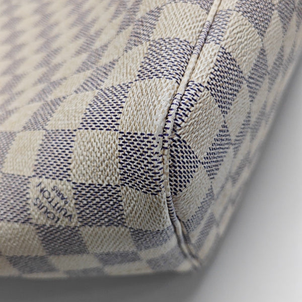 NEVERFULL MM Damier Azur Coated Canvas Beige