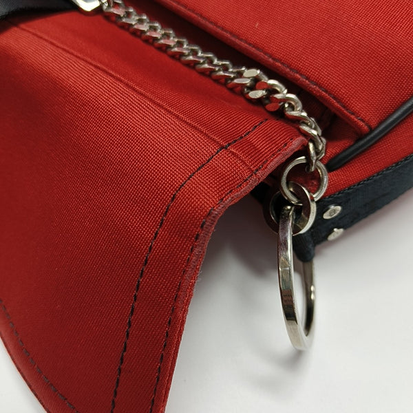 Fabric Shoulder Bag Red