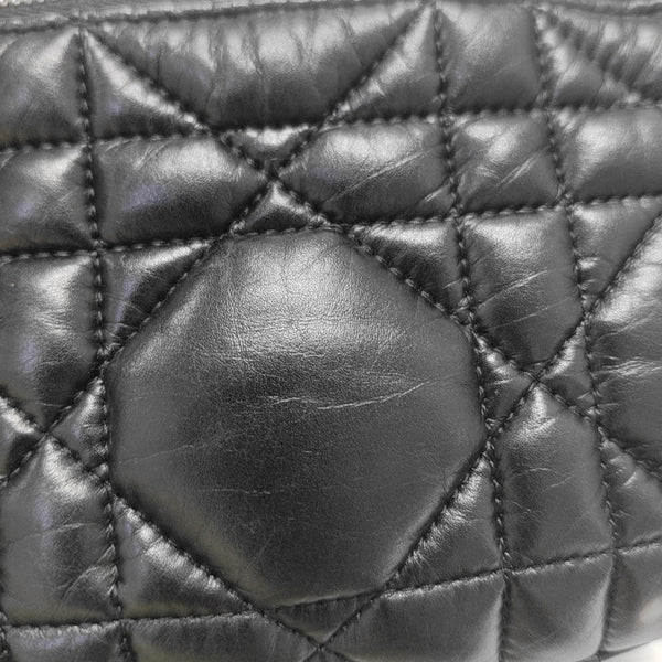 Diortravel Nomad Small Cannage Calfskin Black