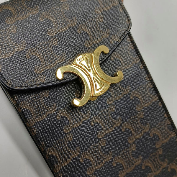 Authenticated pre-owned TRIOMPHE Coated Canvas Black - Shoulder Bag at Looply