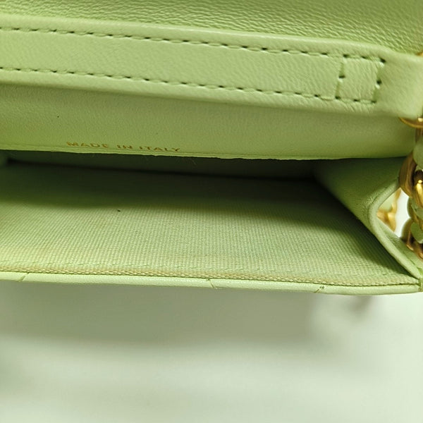 Authenticated pre-owned CHANEL 19 Quilted Lambskin Green - Crossbody Bag at Looply