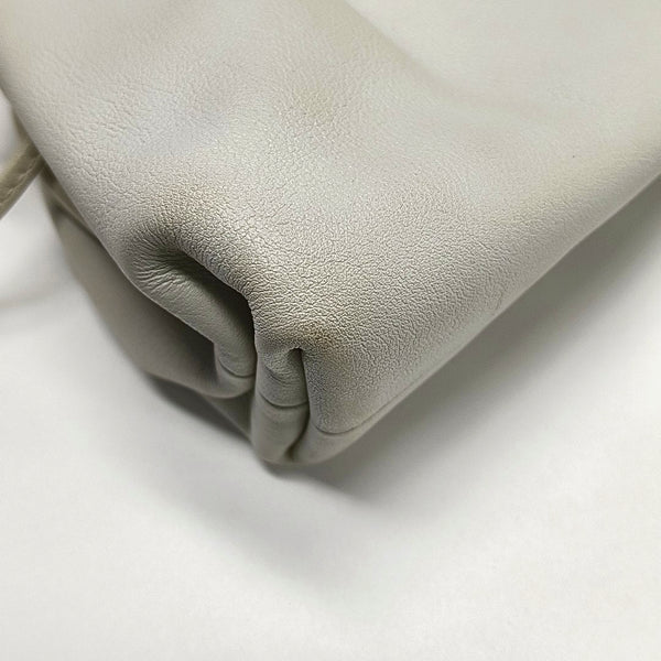 Authenticated pre-owned The Pouch Mini Calfskin White - Shoulder Bag at Looply