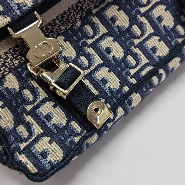 Diorcamp Small Oblique Canvas Blue