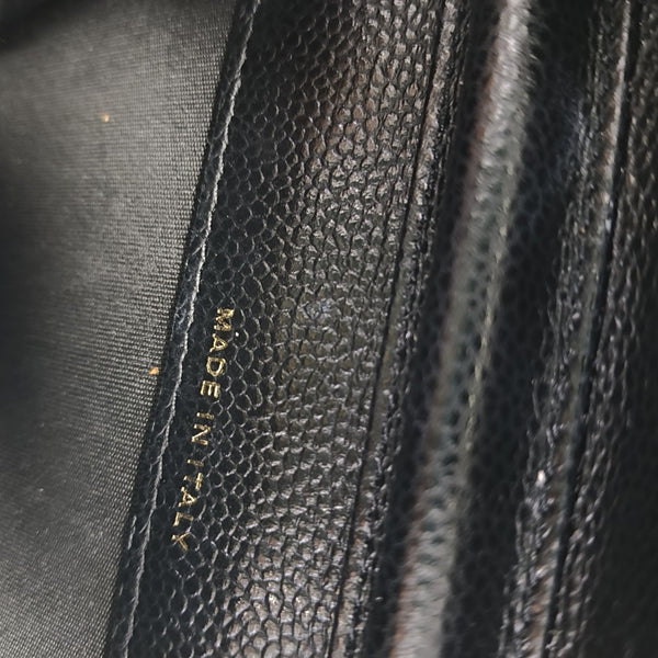 WOC Quilted Grained Calfskin Black