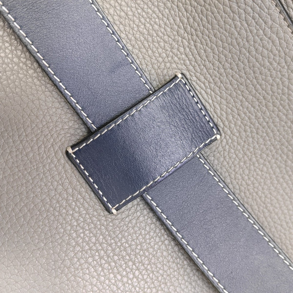 Calfskin Shoulder Bag Gray