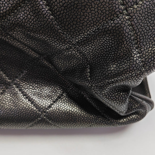 CC TIMELESS SOFT Quilted Grained Calfskin Gray
