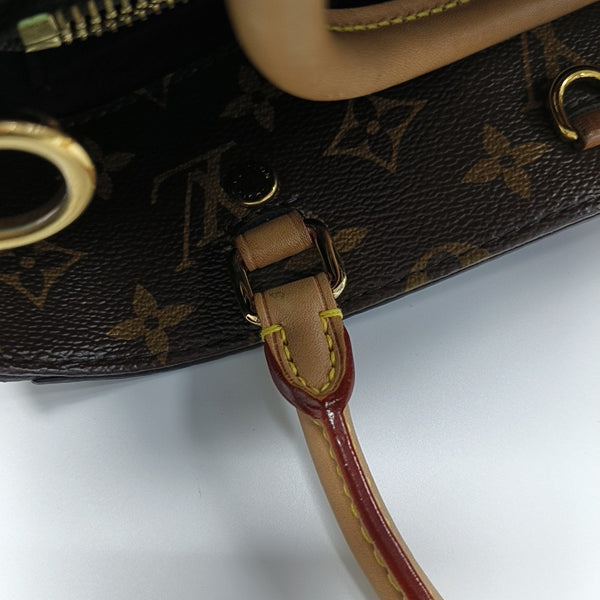 MONTAIGNE MM Monogram Coated Canvas Brown