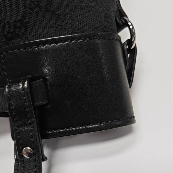Monogram Canvas Tote Bag Black