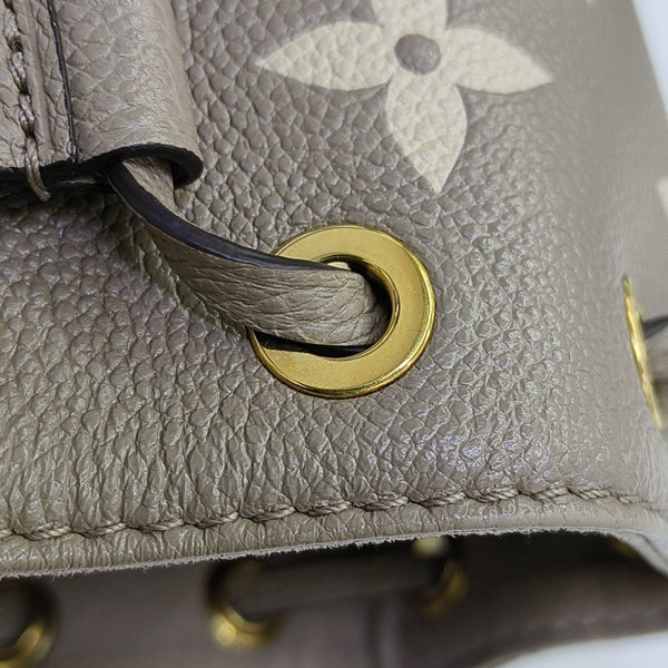 NOÉ Nano Monogram Calfskin Gray