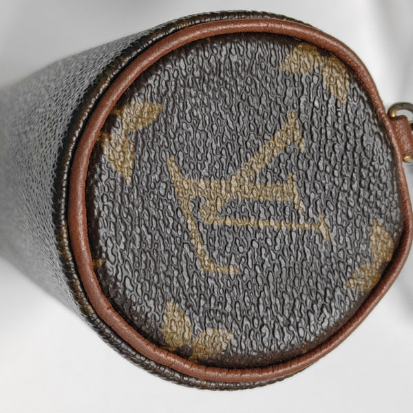 PAPILLON Mini Monogram Coated Canvas Brown