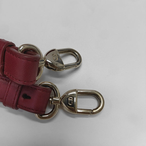 Lady Dior Small Cannage Lambskin Red