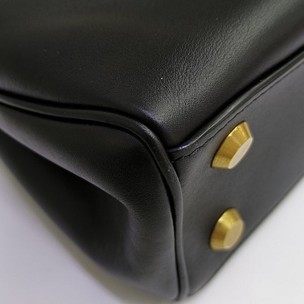 Calfskin Shoulder Bag Mini Black