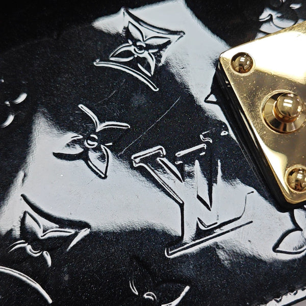 WYNWOOD Monogram Patent Leather Black