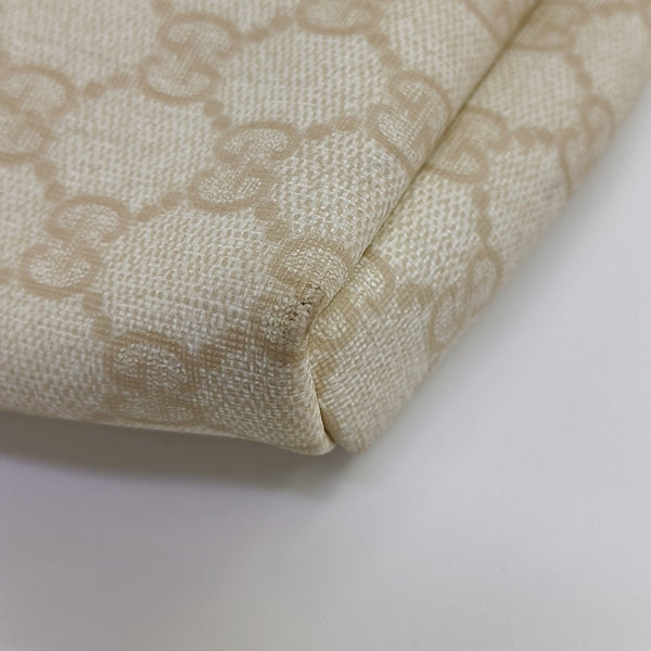 Monogram Coated Canvas Shoulder Bag Beige