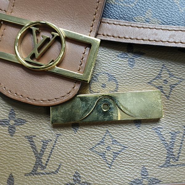 DAUPHINE MM Monogram Coated Canvas Brown