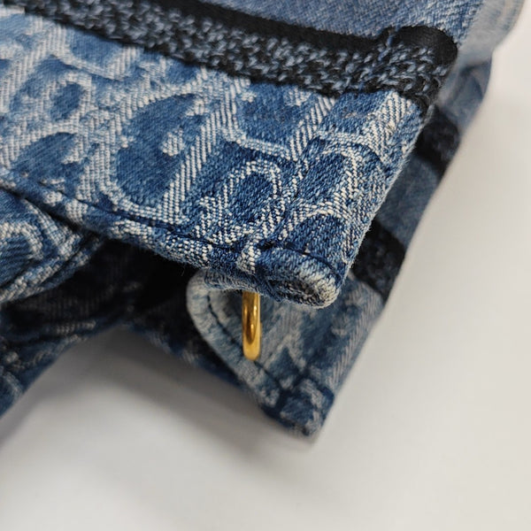 Book Tote Mini Oblique Denim Blue