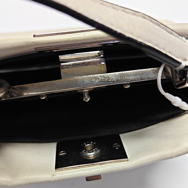 Authenticated pre-owned Peekaboo Mini Calfskin White - Tote Bag at Looply