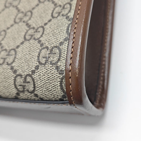 Retro Mini Monogram Coated Canvas Beige