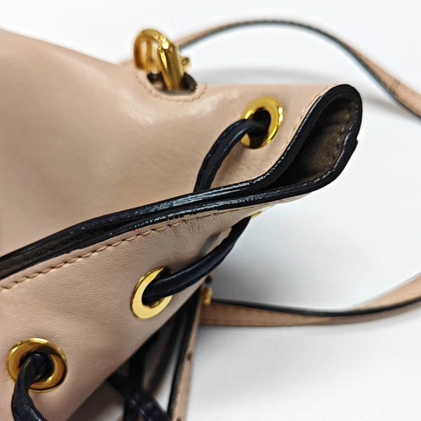 Authenticated pre-owned Mon Tresor Mini Calfskin Pink - Bucket Bag at Looply