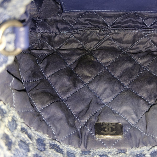 CHANEL 22 Mini Fabric Blue