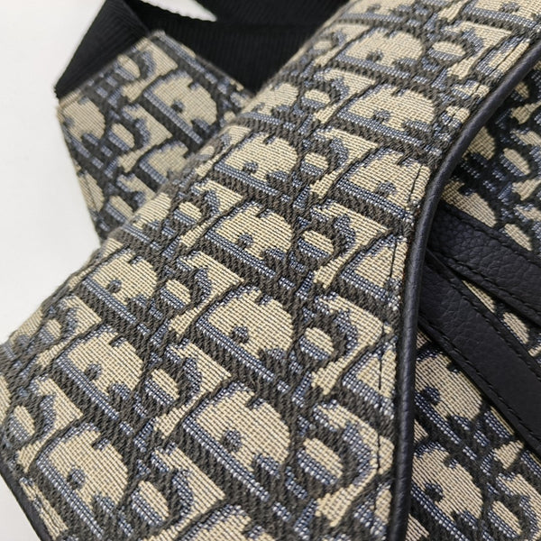 Saddle Mini Oblique Canvas Blue