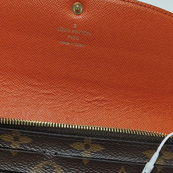 EMILIE Monogram Coated Canvas Brown Wallet