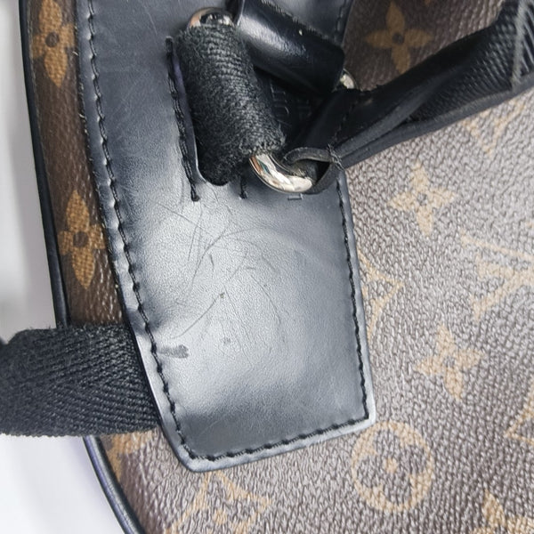 JOSH Monogram Coated Canvas Brown