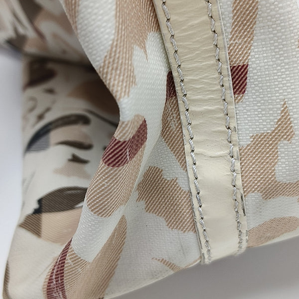 Coated Canvas Tote Bag Medium White
