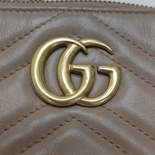 GG Marmont Mini Quilted Calfskin Beige