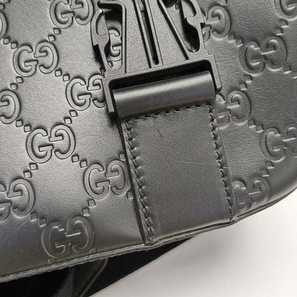 Ligne Shima Monogram Calfskin Black