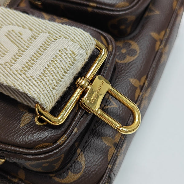 UTILITY Monogram Coated Canvas Brown