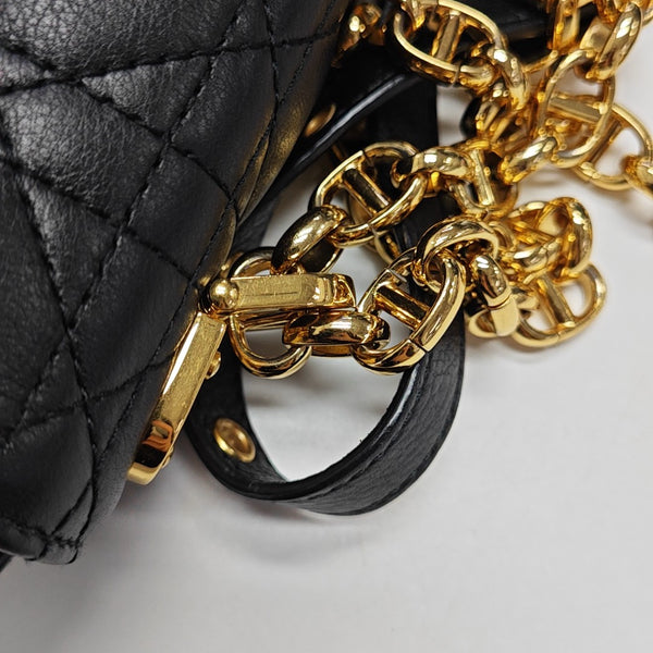 Dior Caro Small Cannage Calfskin Black