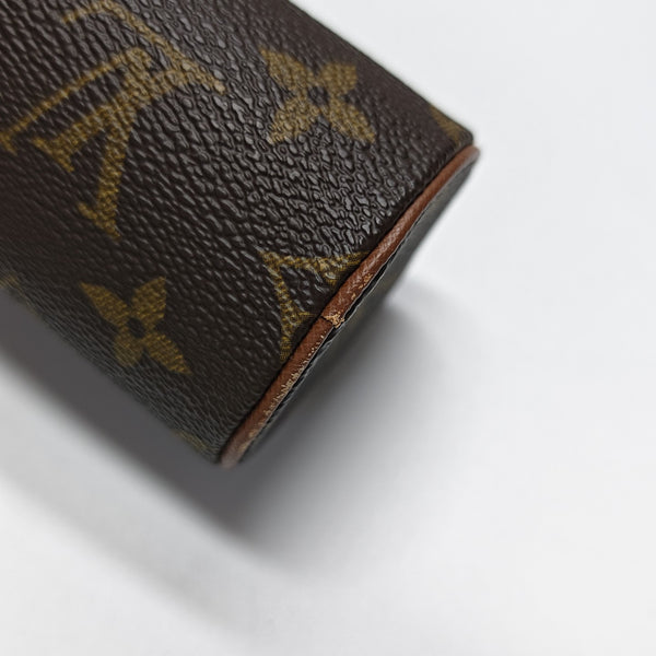 PAPILLON Mini Monogram Coated Canvas Brown
